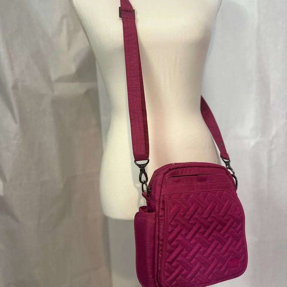 Lug Magenta Crossbody Bag